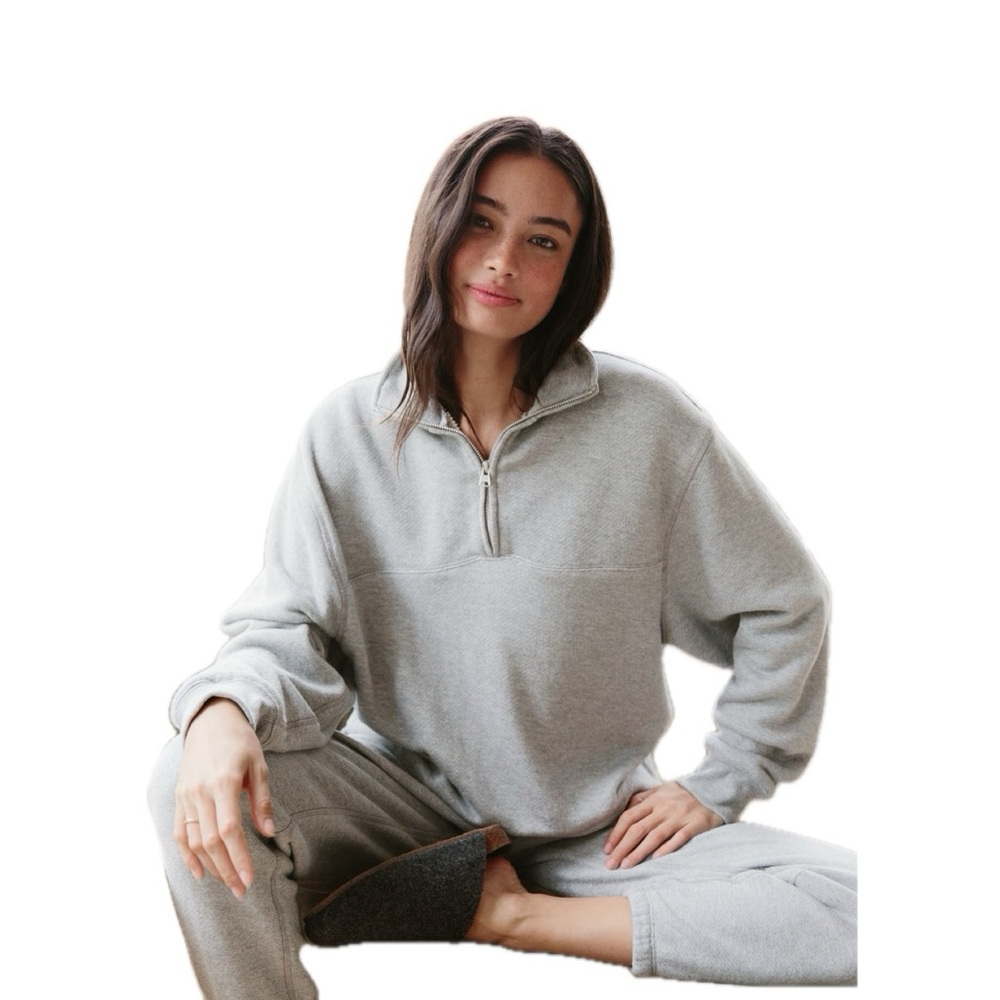 NWOT Jenni Kayne Half Zip Sweatshirt - Picture 1 of 9